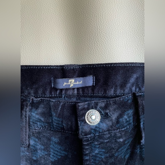NWT 7 FOR ALL MANKIND JEANS SKINNY VELVET Size 26 - Picture 10 of 12